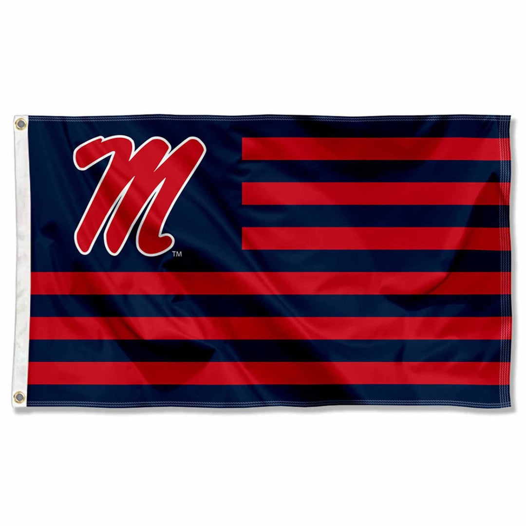 Ole Miss American Stripes Nation Flag - Shop B - Unlimited -