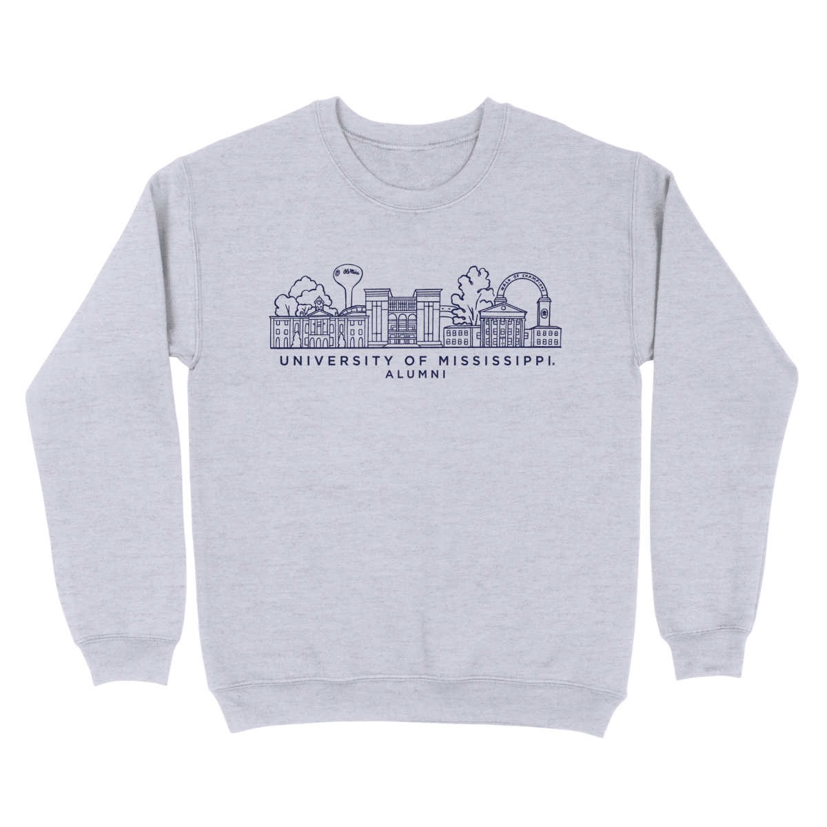 Ole Miss Campus Embroidered Alumni Sweatshirt - Shop B - Unlimited - men fleece