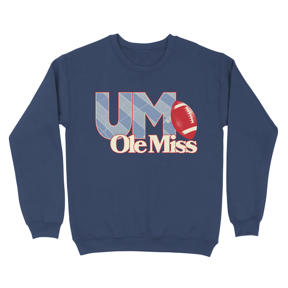 Ole Miss Faded Field Sweatshirt - Game Day Apparel -