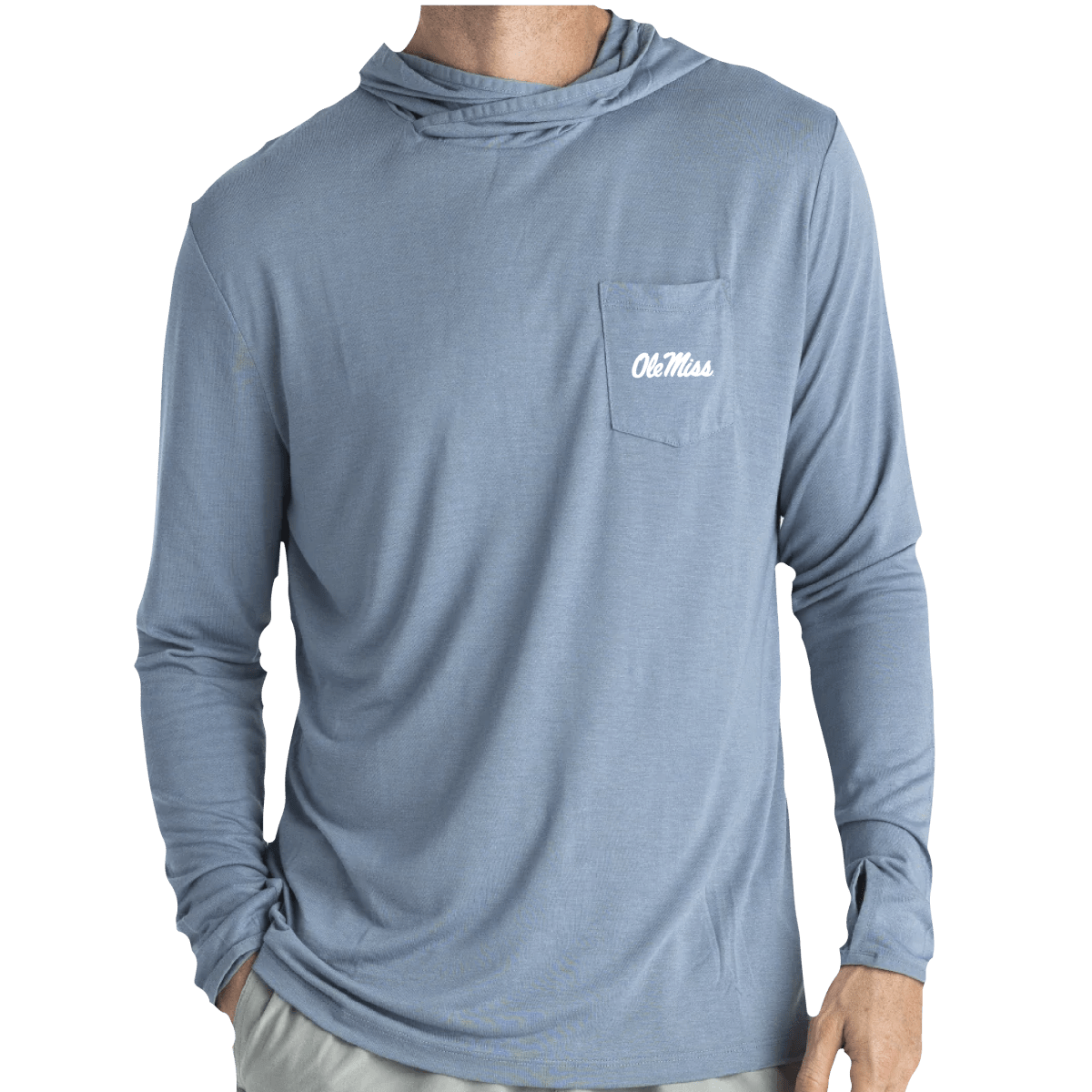 Ole Miss Free Fly Men's Bamboo Lightweight Hoodie - Shop B - Unlimited -