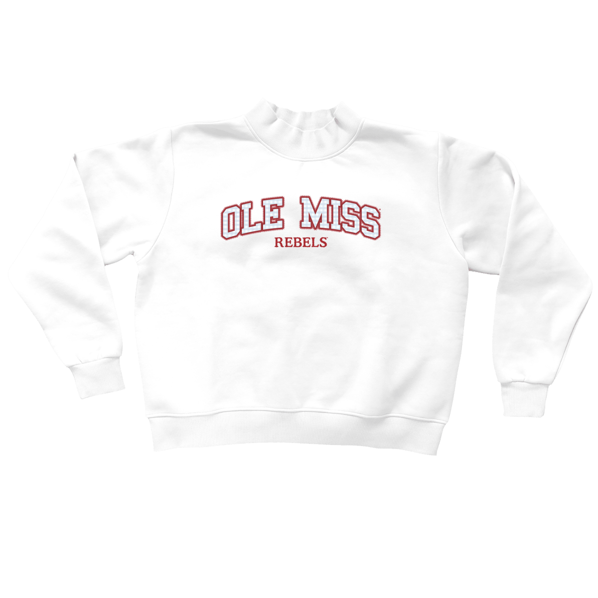 Ole Miss Gingham Mock Neck - Game Day Apparel -