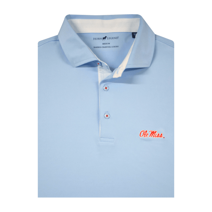 Ole Miss Horn Legend Solid Polo - Shop B - Unlimited - men resort