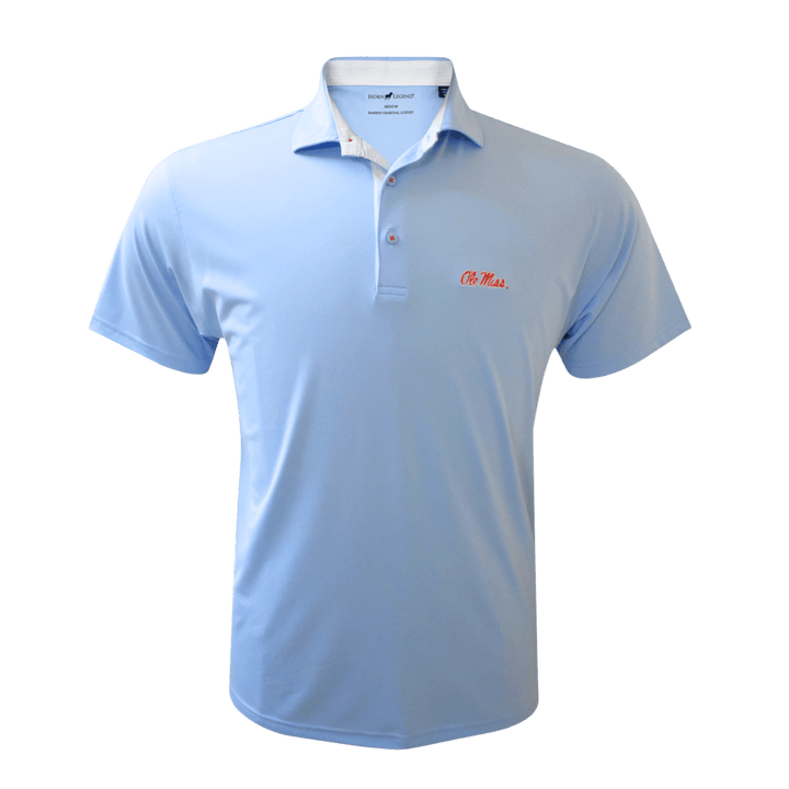 Ole Miss Horn Legend Solid Polo - Shop B - Unlimited - men resort
