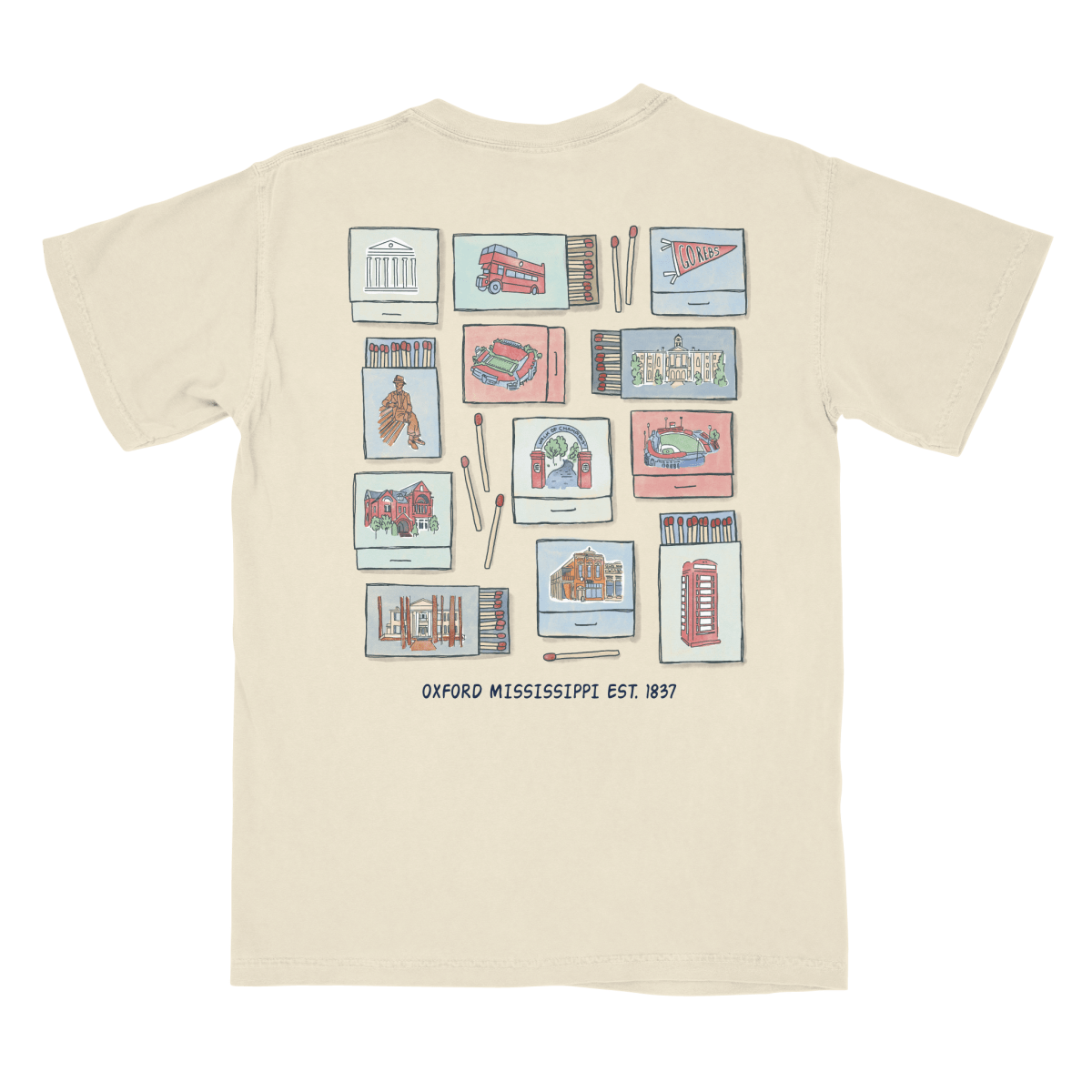 Ole Miss Matchbook T-Shirt - Shop B - Unlimited -