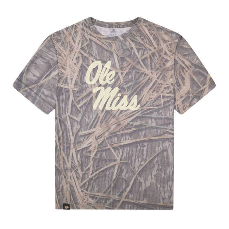 Ole Miss Mossy Oak Logo Adult T-Shirt - Game Day Apparel - men tee