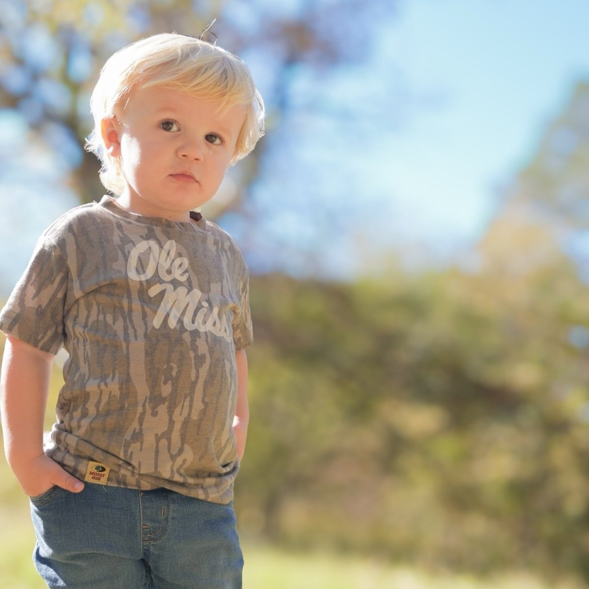 Ole Miss Mossy Oak Logo Toddler T-Shirt - Shop B - Unlimited - youth tee
