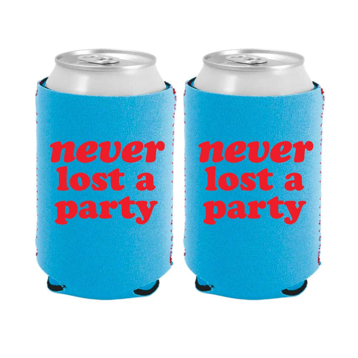 Ole Miss Never Lost A Party Neoprene Can Cooler - Shop B - Unlimited - novelty drinkware