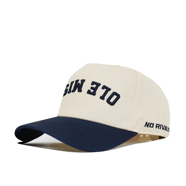 Ole Miss No Rivals Upside Down REBELS Classic Colors Plain Hat - Shop B - Unlimited - caps adjustable