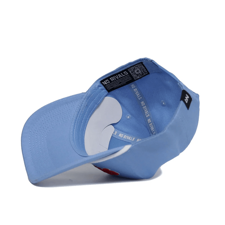 Ole Miss No Rivals Upside Down REBELS Powder Blue Hat - Shop B - Unlimited - caps adjustable