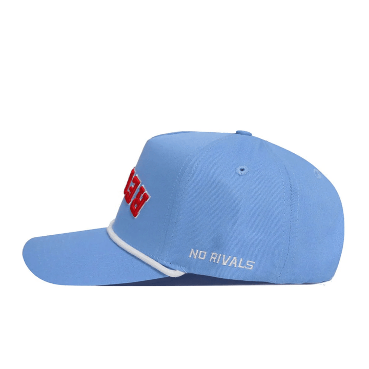 Ole Miss No Rivals Upside Down REBELS Powder Blue Hat - Shop B - Unlimited - caps adjustable