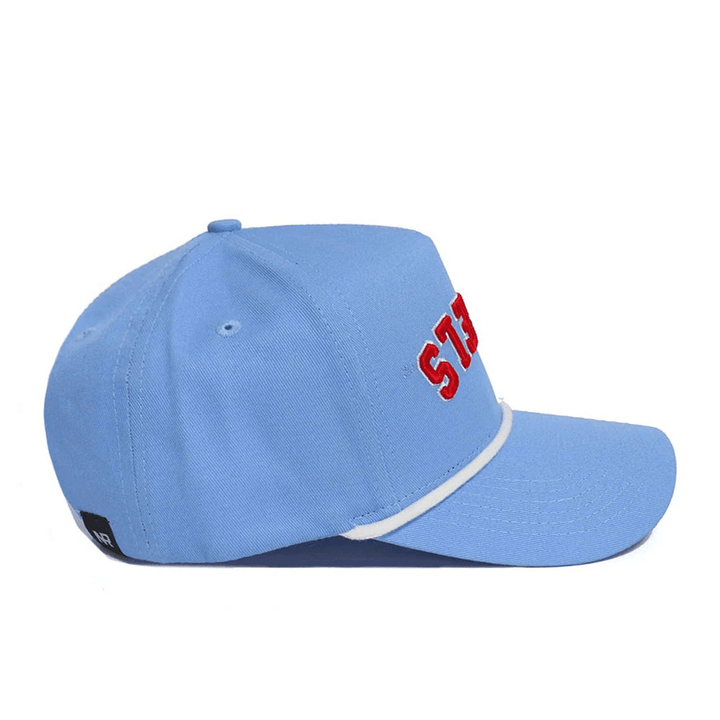 Ole Miss No Rivals Upside Down REBELS Powder Blue Hat - Shop B - Unlimited - caps adjustable