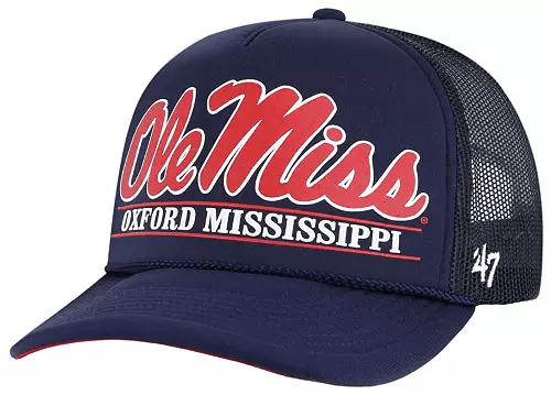 Ole Miss Oxford MS 47 Brand Retro Region Foam Trucker Hat - Shop B - Unlimited - caps adjustable