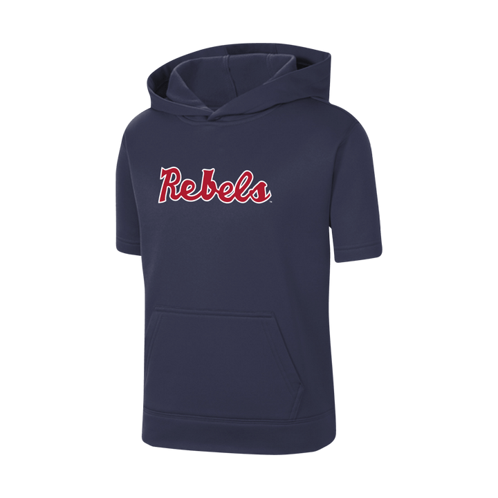 Ole Miss Rebels Baseball Youth Short Sleeve Hoodie - Shop B - Unlimited - youth toddler