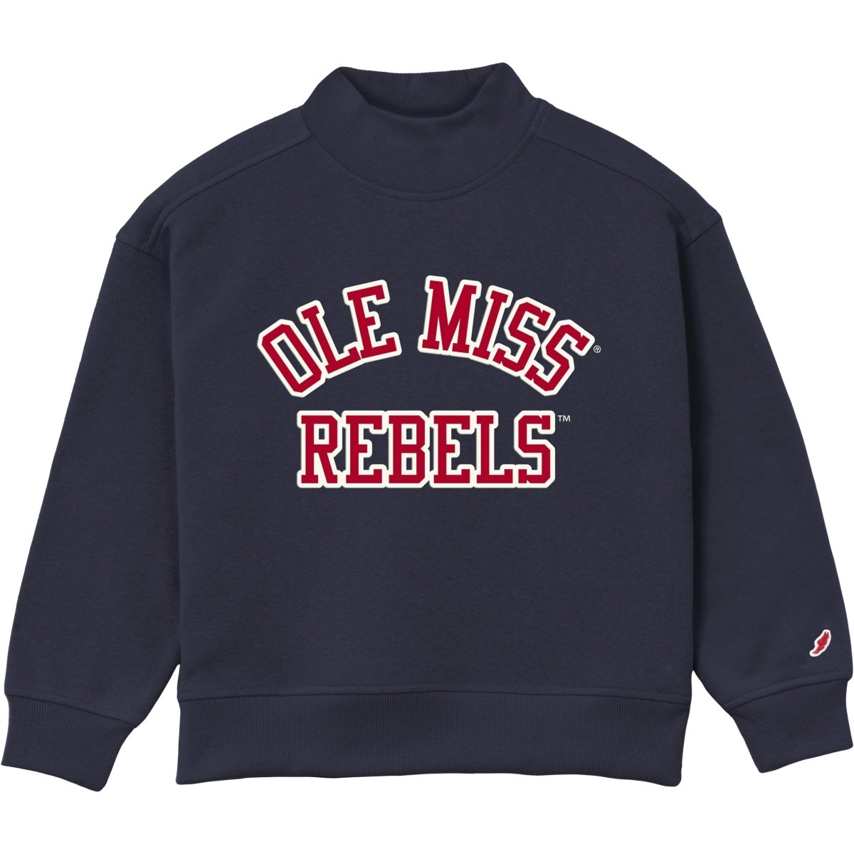 Ole Miss Rebels Classic Youth Mockneck Sweatshirt - Game Day Apparel - Sweatshirts