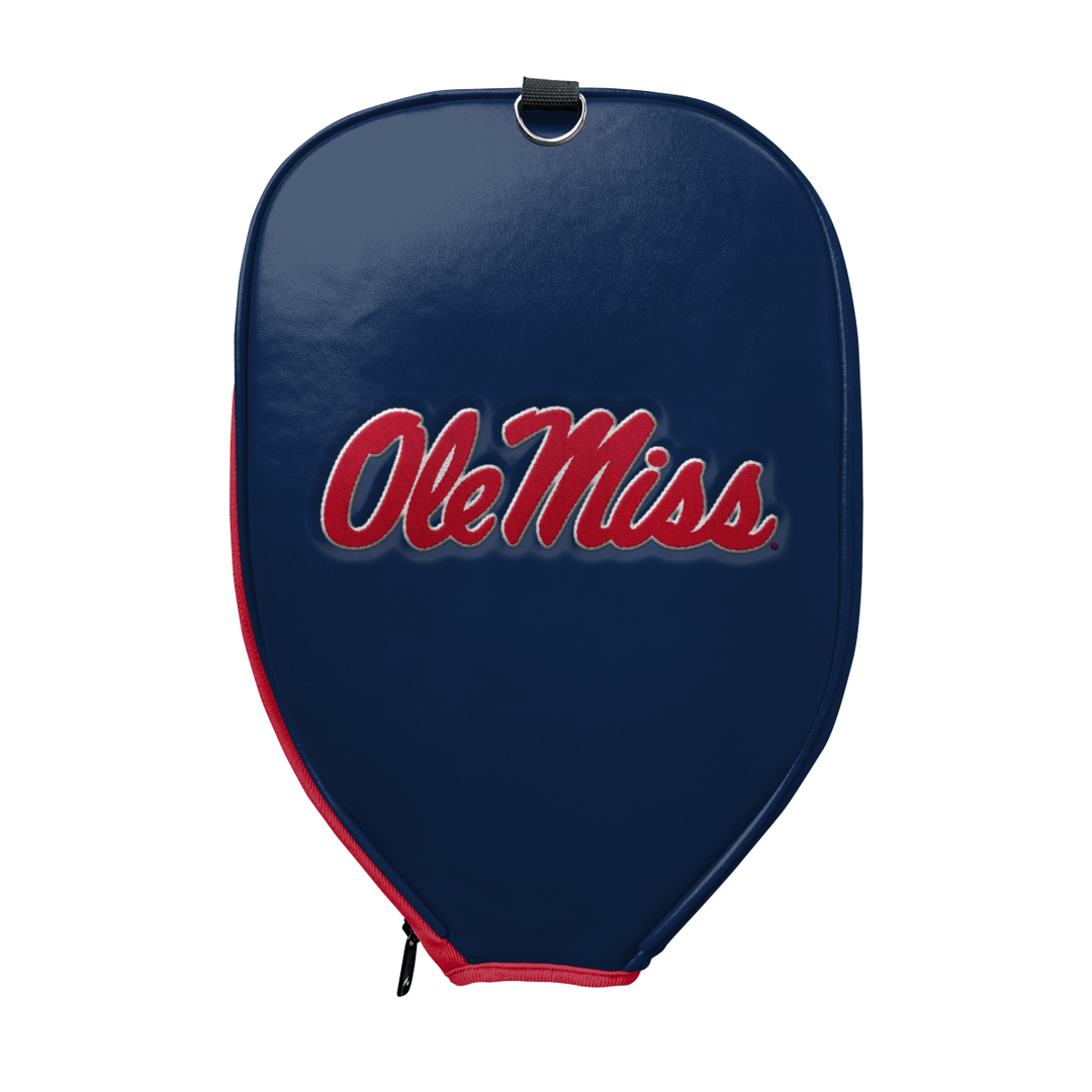 Ole Miss Rebels Navy Blue Ole Miss Pickleball Paddle PU Leather Cover - Shop B - Unlimited - Paddle Cover