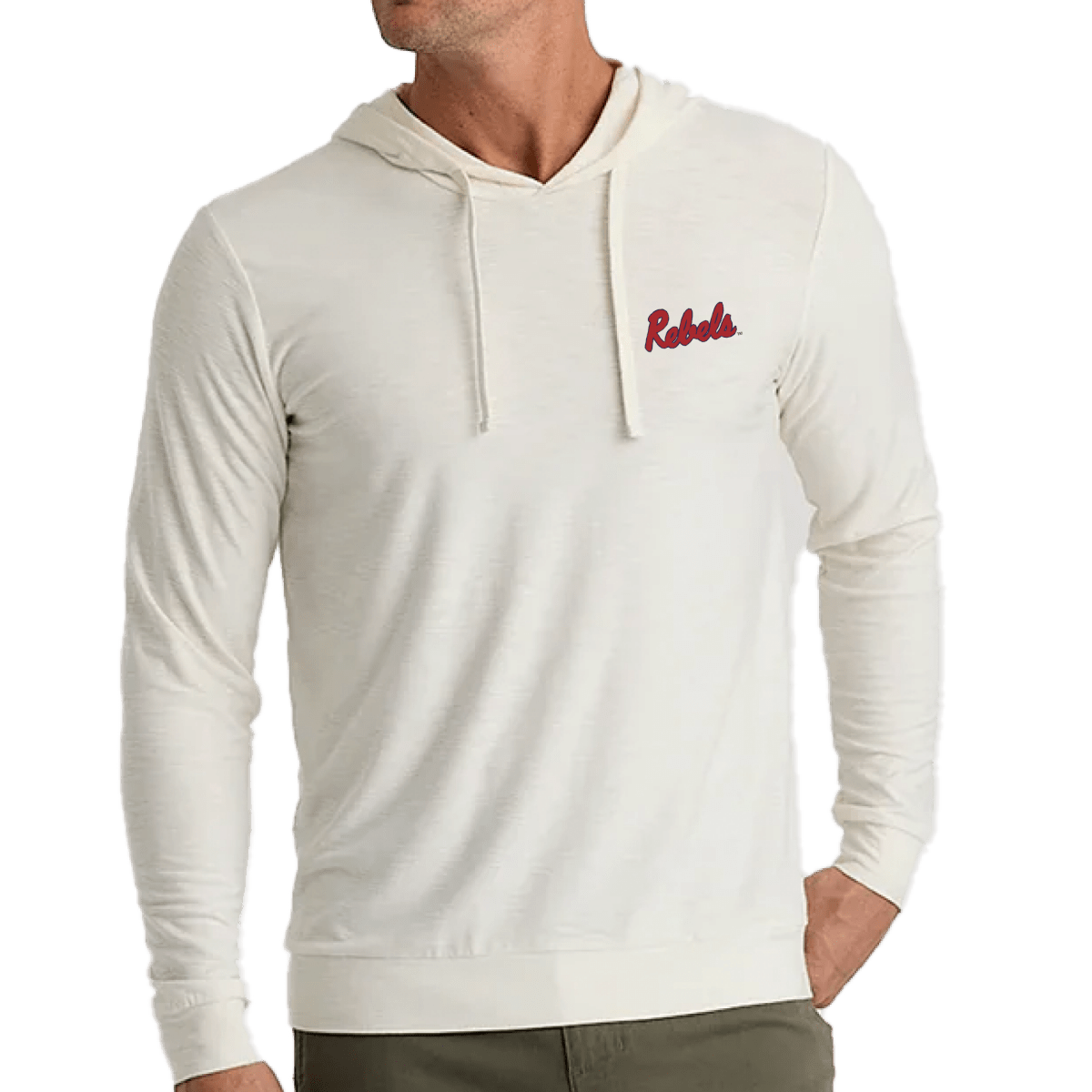 Ole Miss Rebels Script Free Fly Men's Bamboo Slub Hoodie II - Shop B - Unlimited -