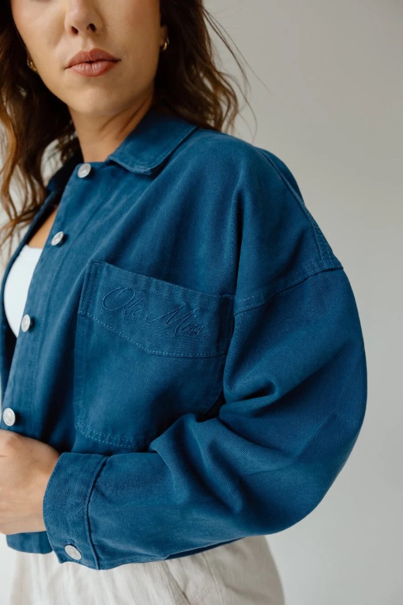 Ole Miss Sanders Embroidery Canvas Twill Jacket - Shop B - Unlimited -