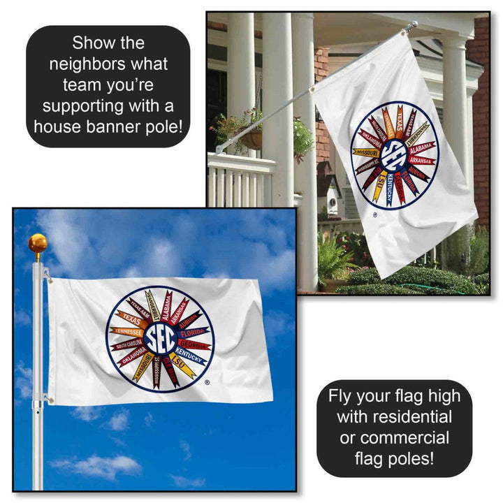 Ole Miss SEC Pinwheel Logo Flag - Shop B - Unlimited - novelty flags