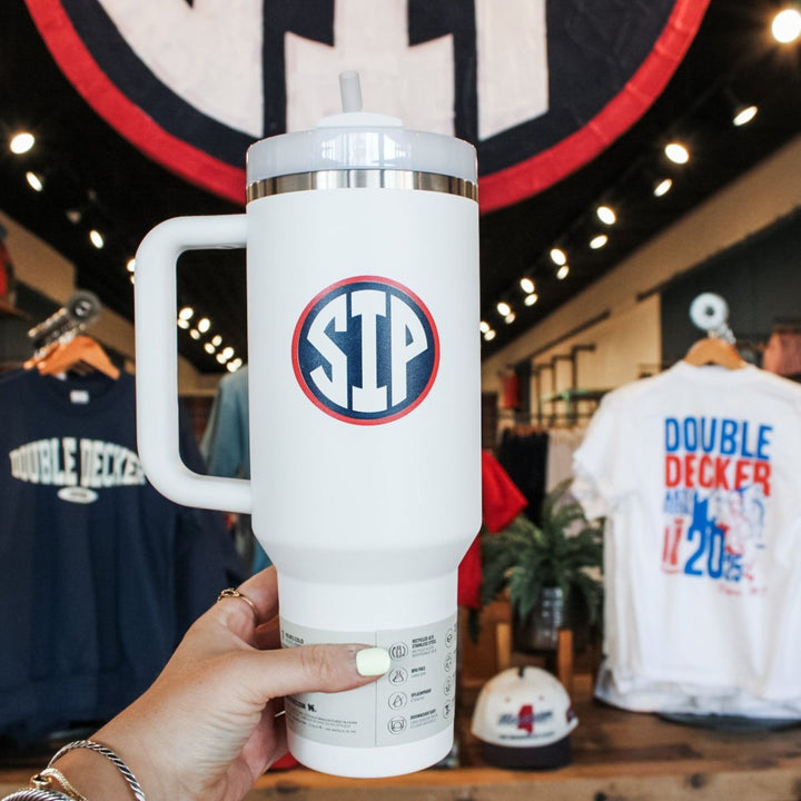 Ole Miss SIP Stanley Quencher H2.O FlowState™ 40 oz Tumbler - Shop B - Unlimited - novelty drinkware
