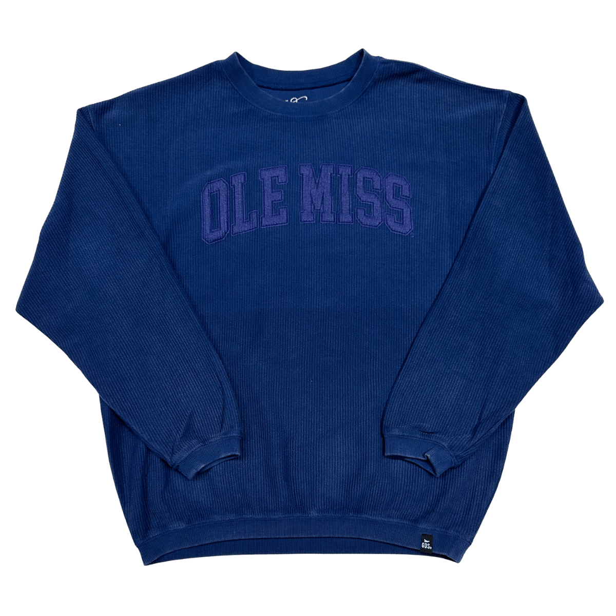 University of Mississippi Tonal Corded Crewneck Sweatshirt Shop.B Unlimited Shop B Unlimited