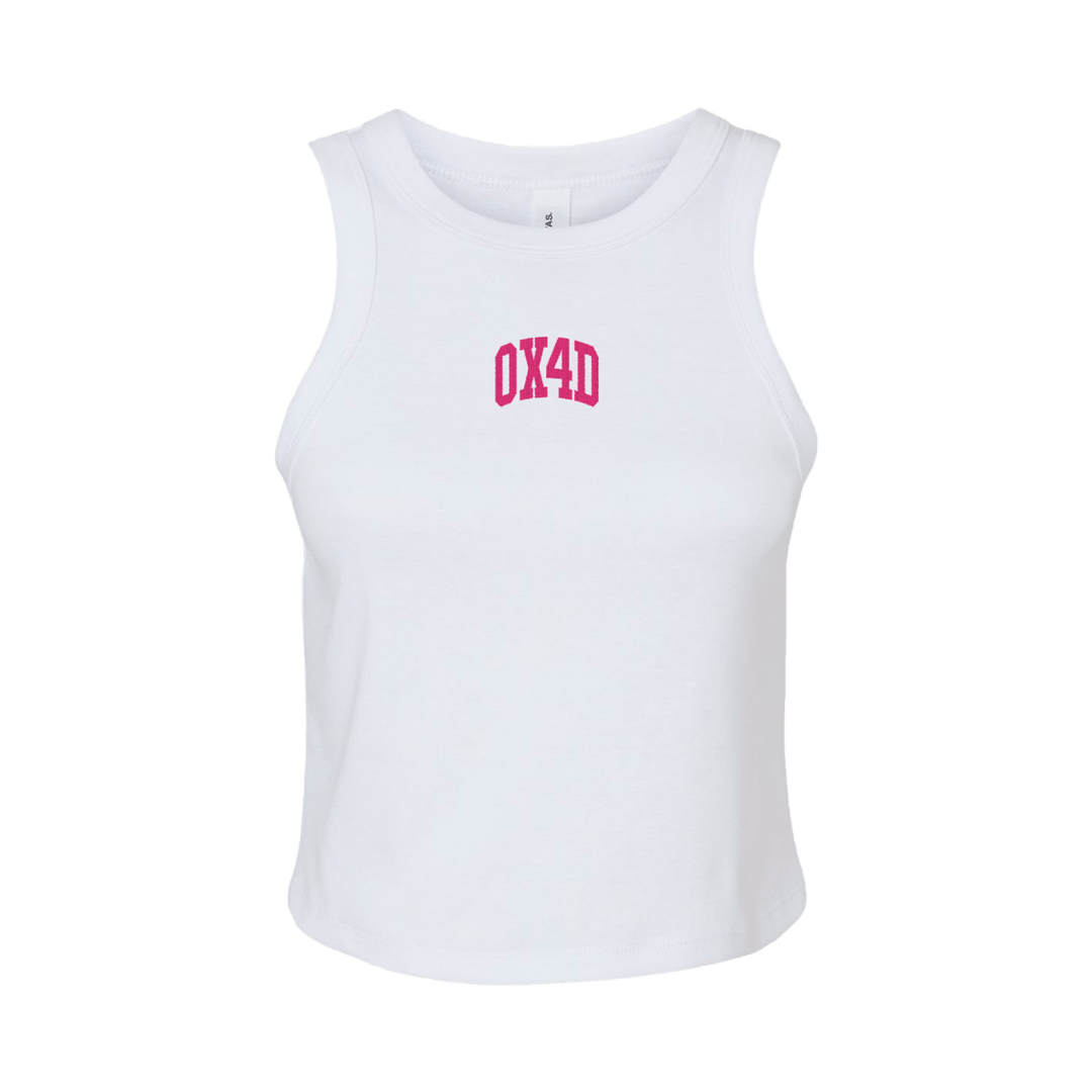 Oxford Arched Embroidered Tank - Shop B - Unlimited - women tank
