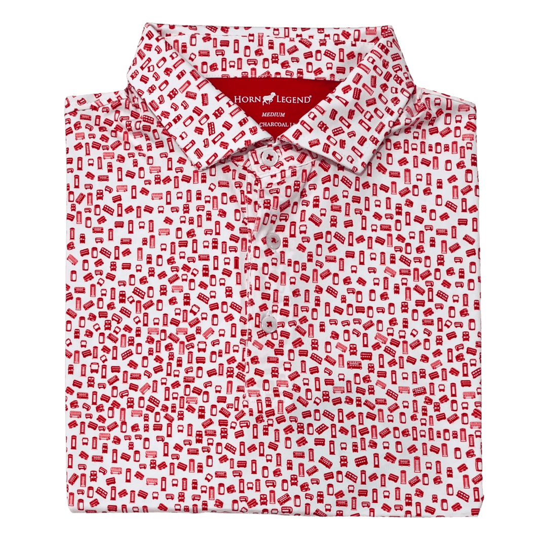 Oxford Horn Legend Double Decker Pattern Polo - Shop B - Unlimited - men resort