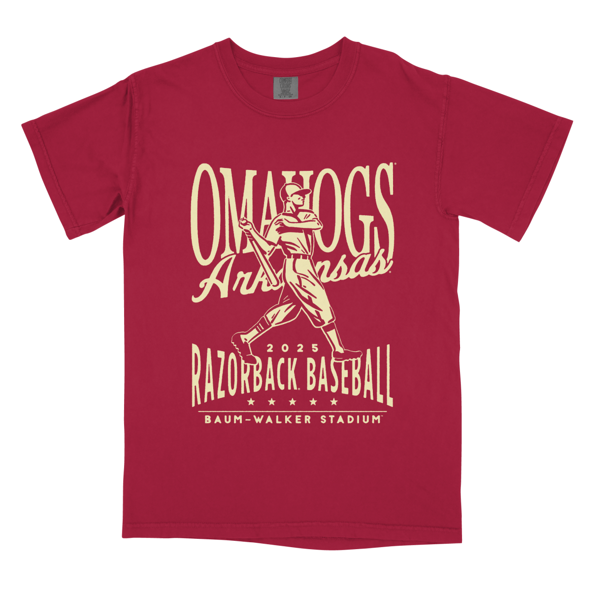 Razorbacks Vintage Swing Baseball T-Shirt - Shop B - Unlimited -