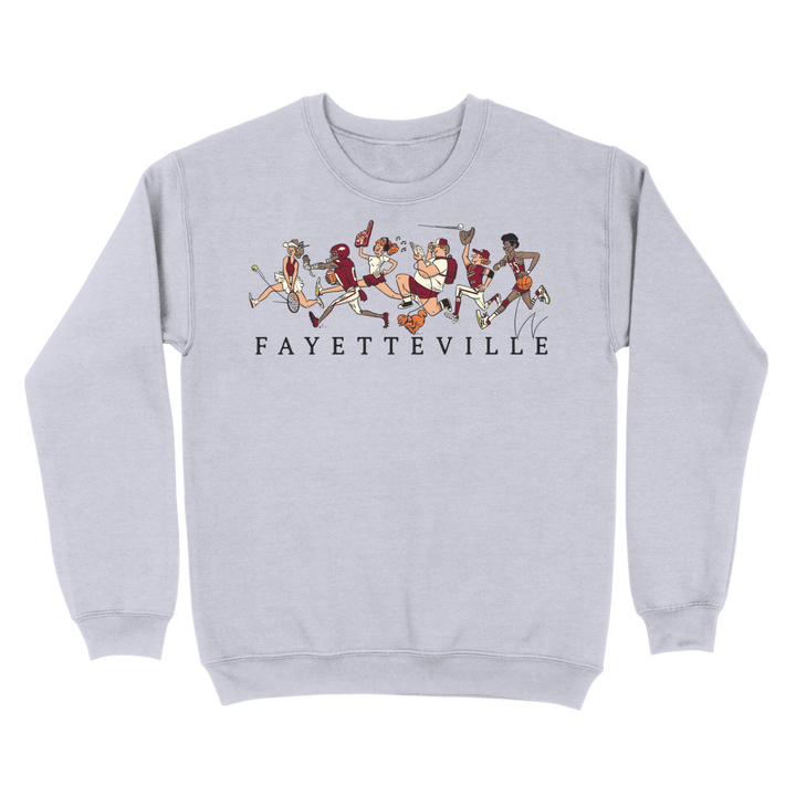 Run Fayetteville Run Crewneck Sweatshirt - Shop B - Unlimited -