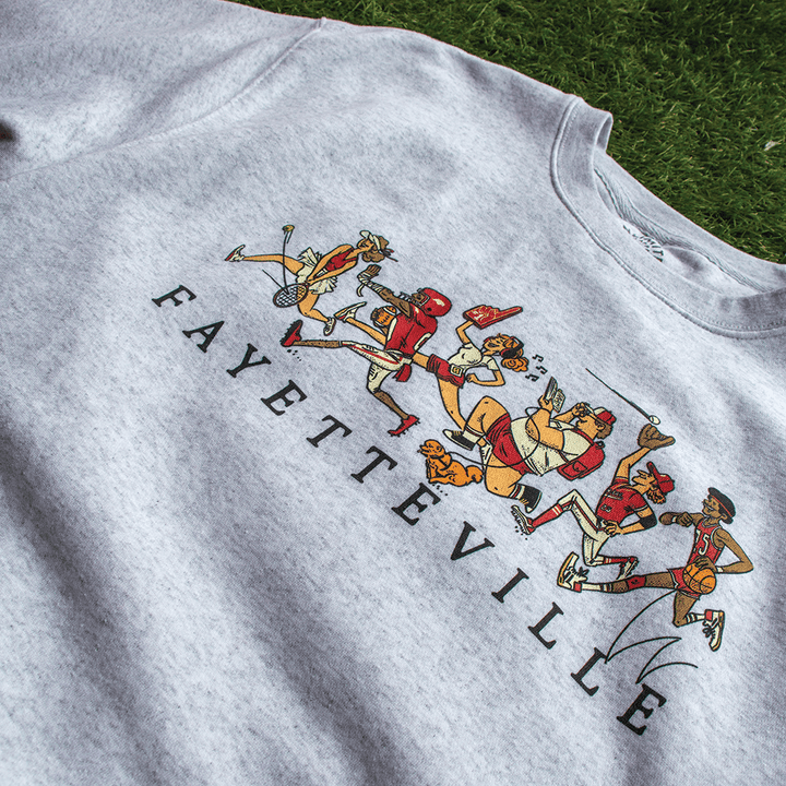 Run Fayetteville Run Crewneck Sweatshirt - Shop B - Unlimited - men fleece