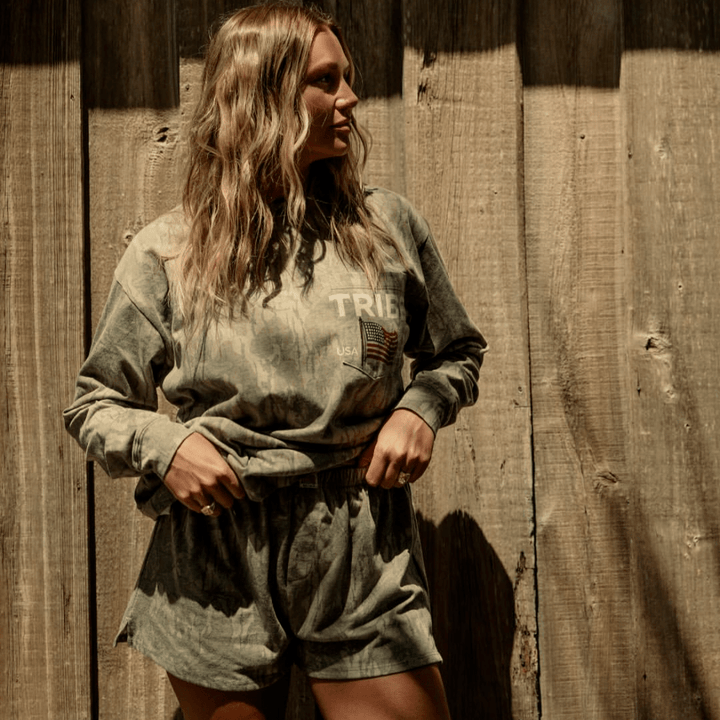 Starkville Tribe Kelley USA Base Camp Boxer Shorts - Shop B - Unlimited - women bottom