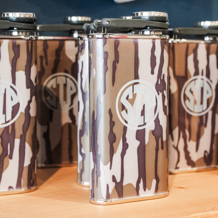 The Stanley Bottomland Camo SIP Classic Flask 8 oz - Shop B - Unlimited - novelty drinkware