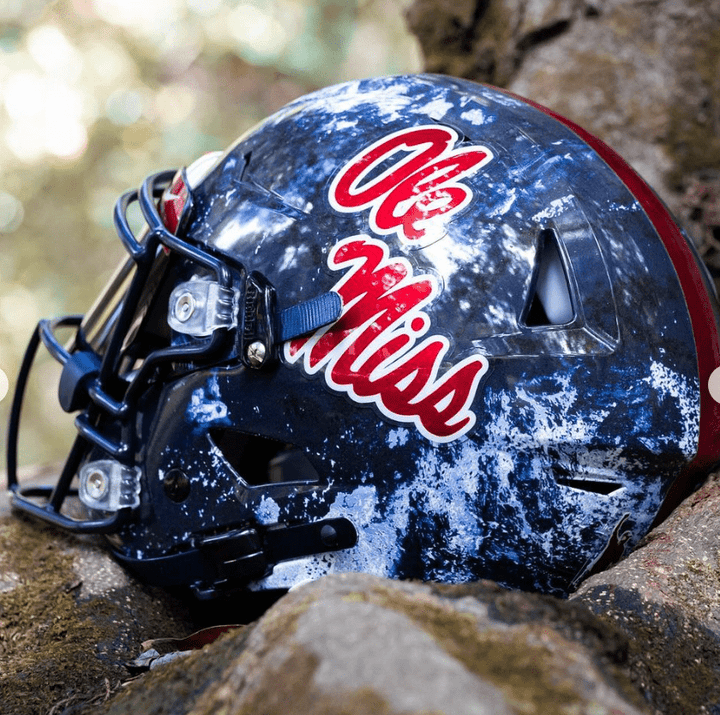 University of Mississippi Helmet Script Decal - Shop B - Unlimited - novelty sticker