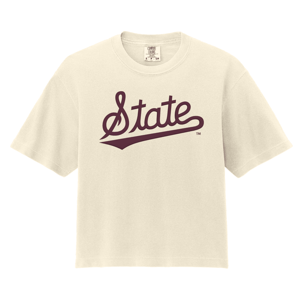 Mississippi State University : Vault State Script Crop MSU Tee - Shop.B ...