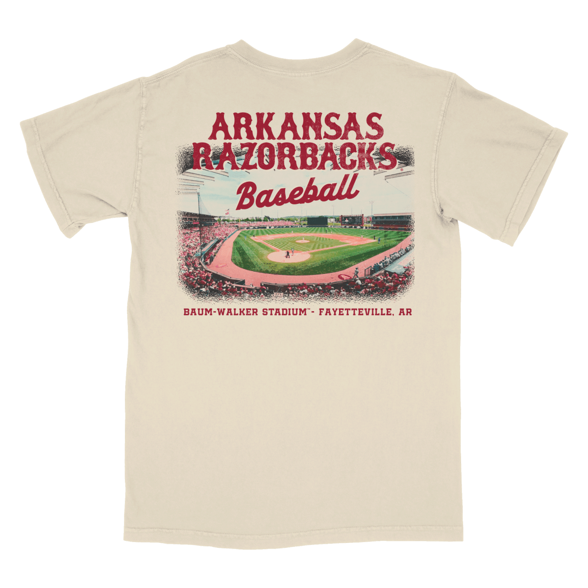 AR, Arkansas Retro Razorbacks Baseball Jersey Tee