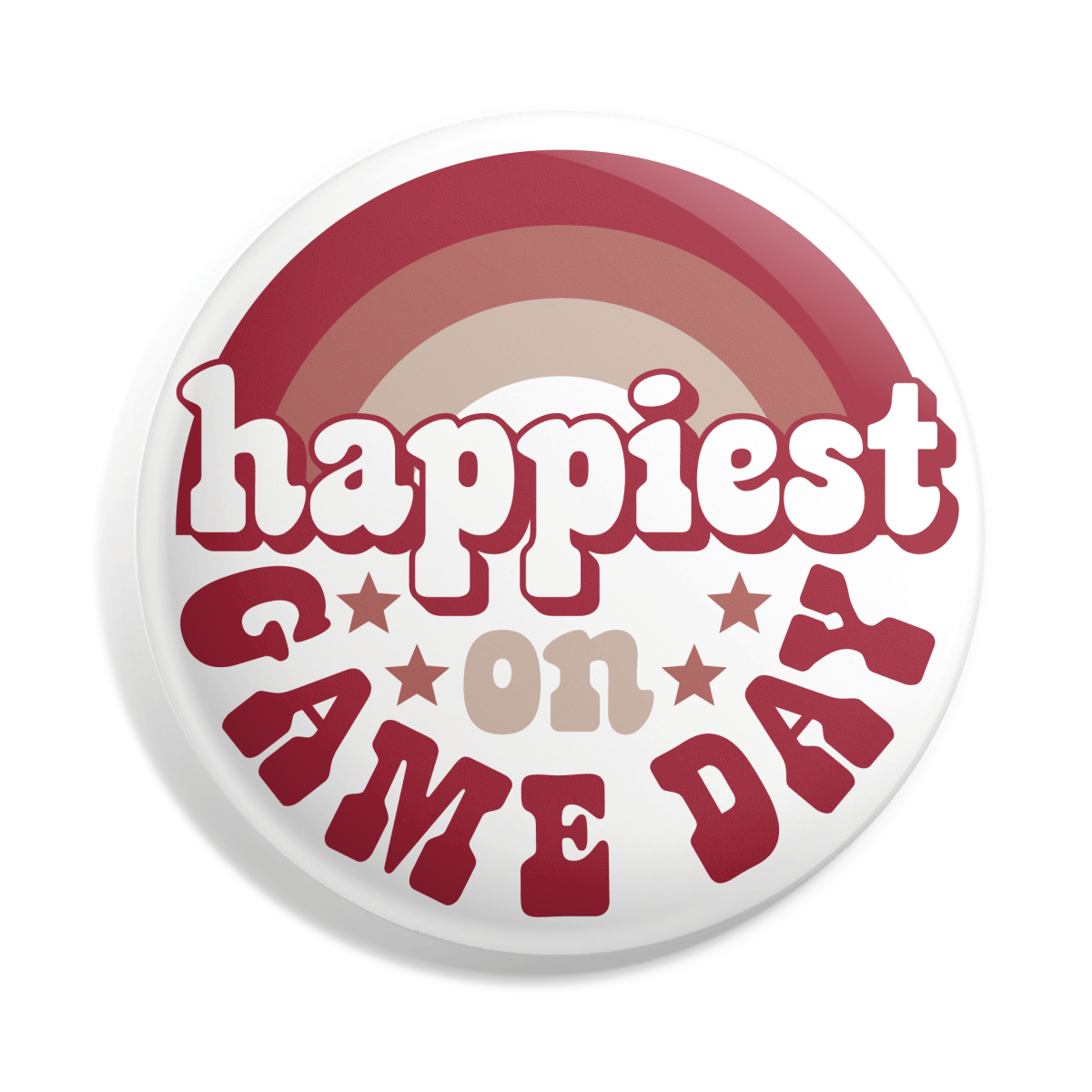 Arkansas Happiest Gameday Button - Shop B - Unlimited - novelty pin