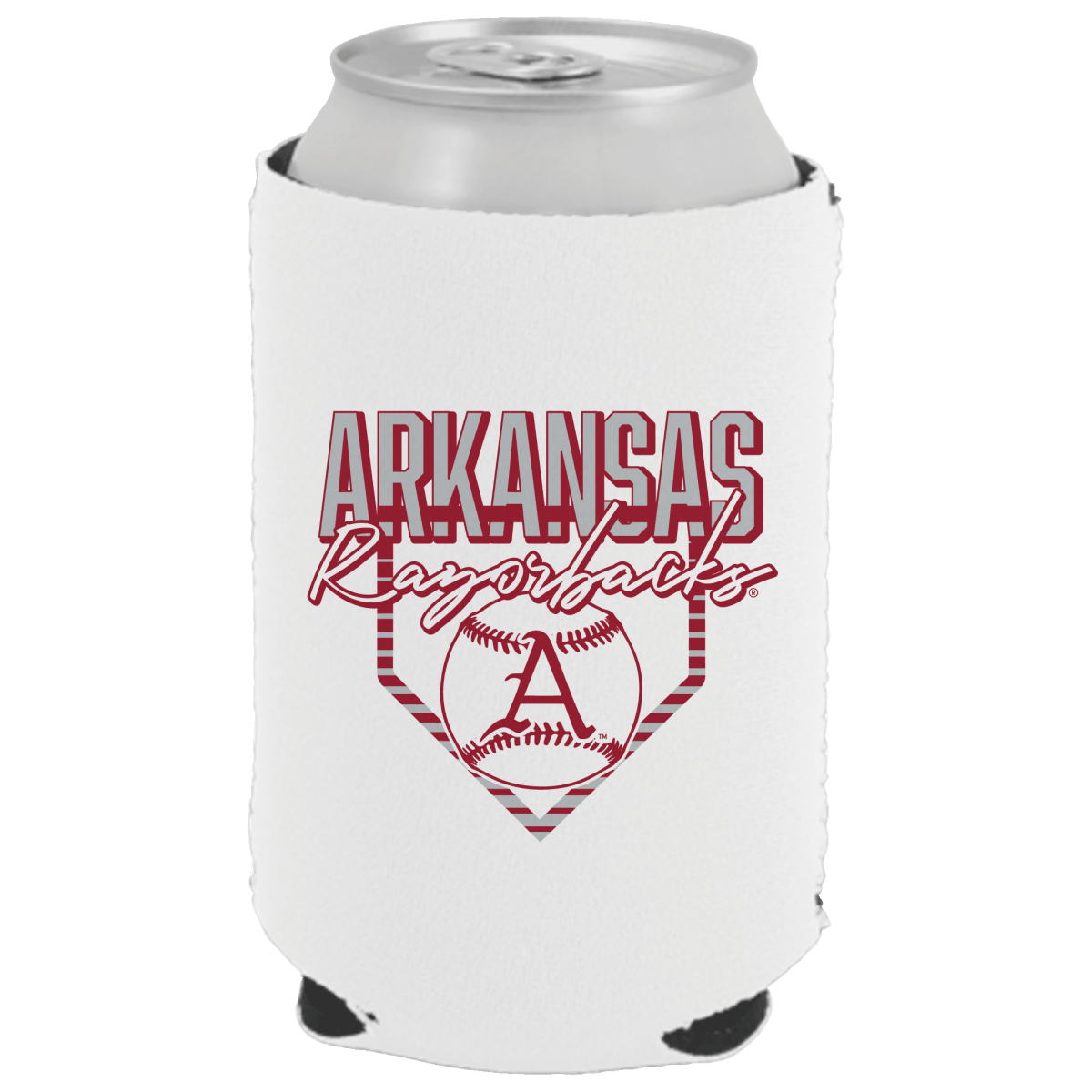 Arkansas Outfielder Can Cooler - Shop B - Unlimited - novelty drinkware