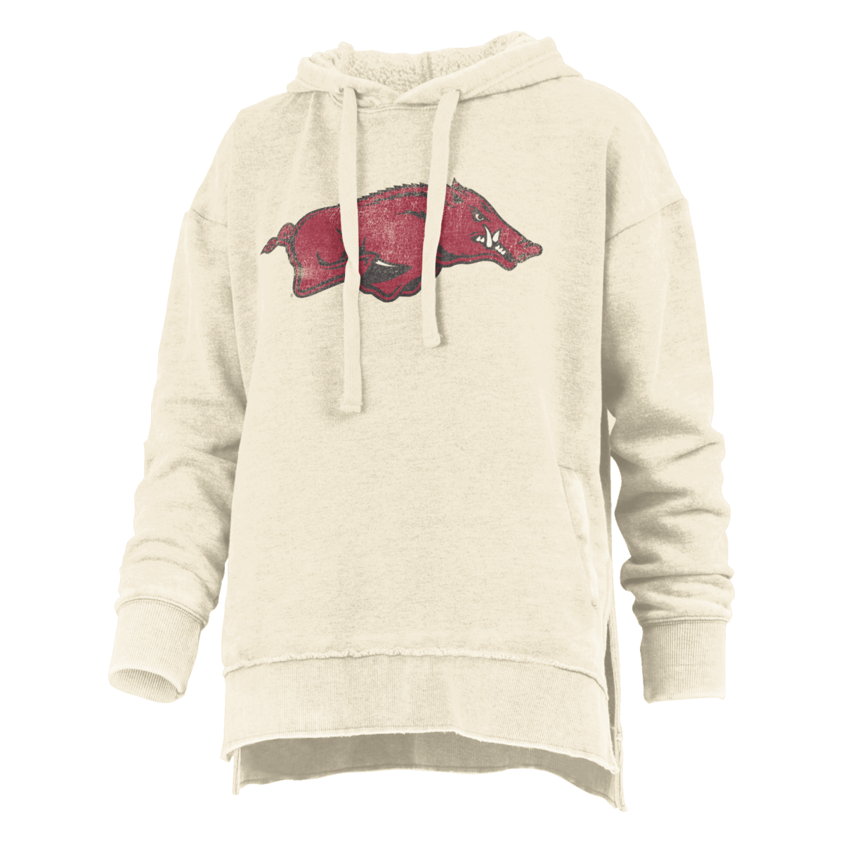 Arkansas Pressbox Marni Distressed Logo Hoodie - Shop B - Unlimited - men fleece