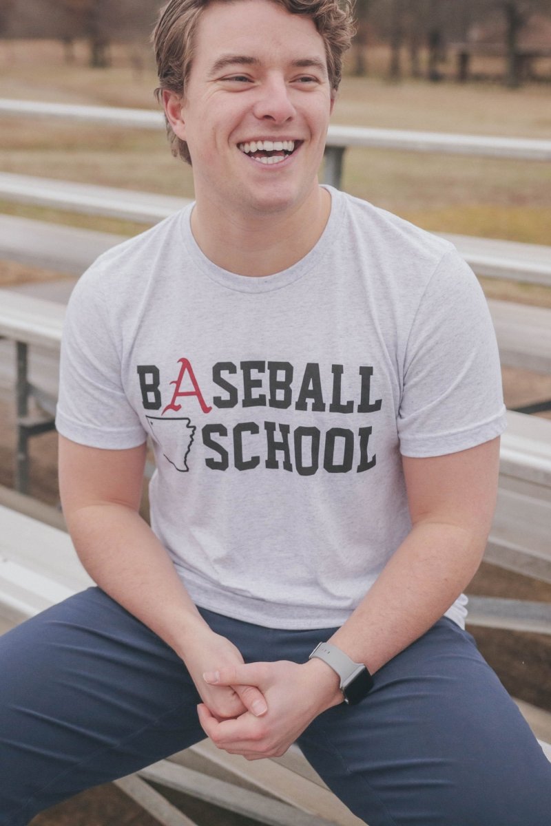 Baseball School Heathered T-Shirt - Shop B-Unlimited