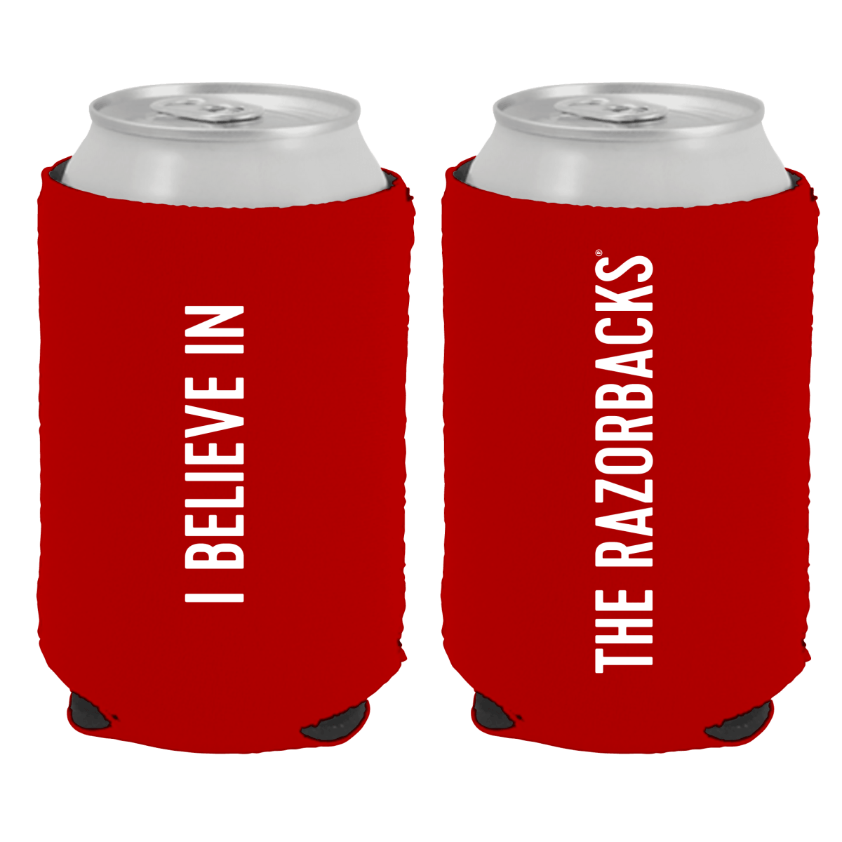 University of Arkansas I Believe Can Cooler - Shop B - Unlimited - novelty drinkware