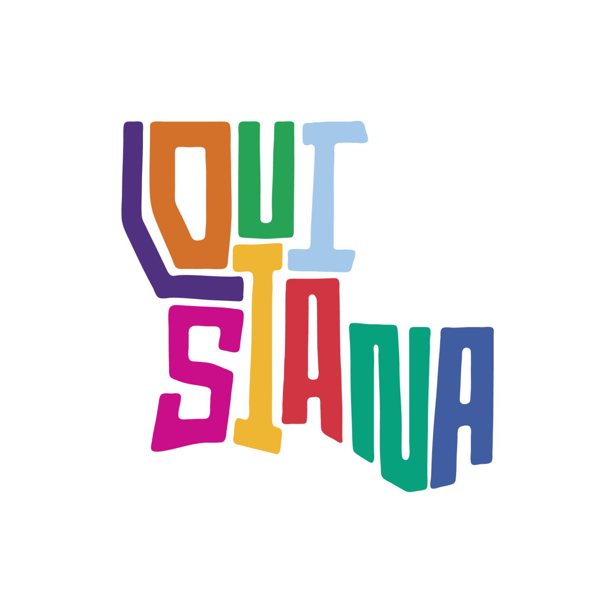 Louisiana State Outline Sticker - Shop B - Unlimited - novelty sticker