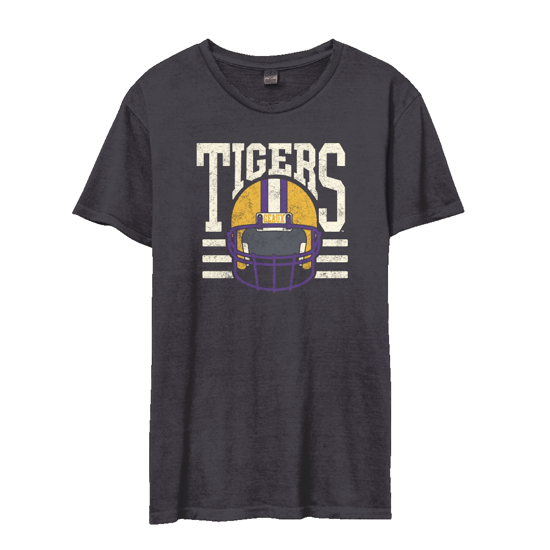 LSU Paper Helmet T-Shirt - Shop B-Unlimited