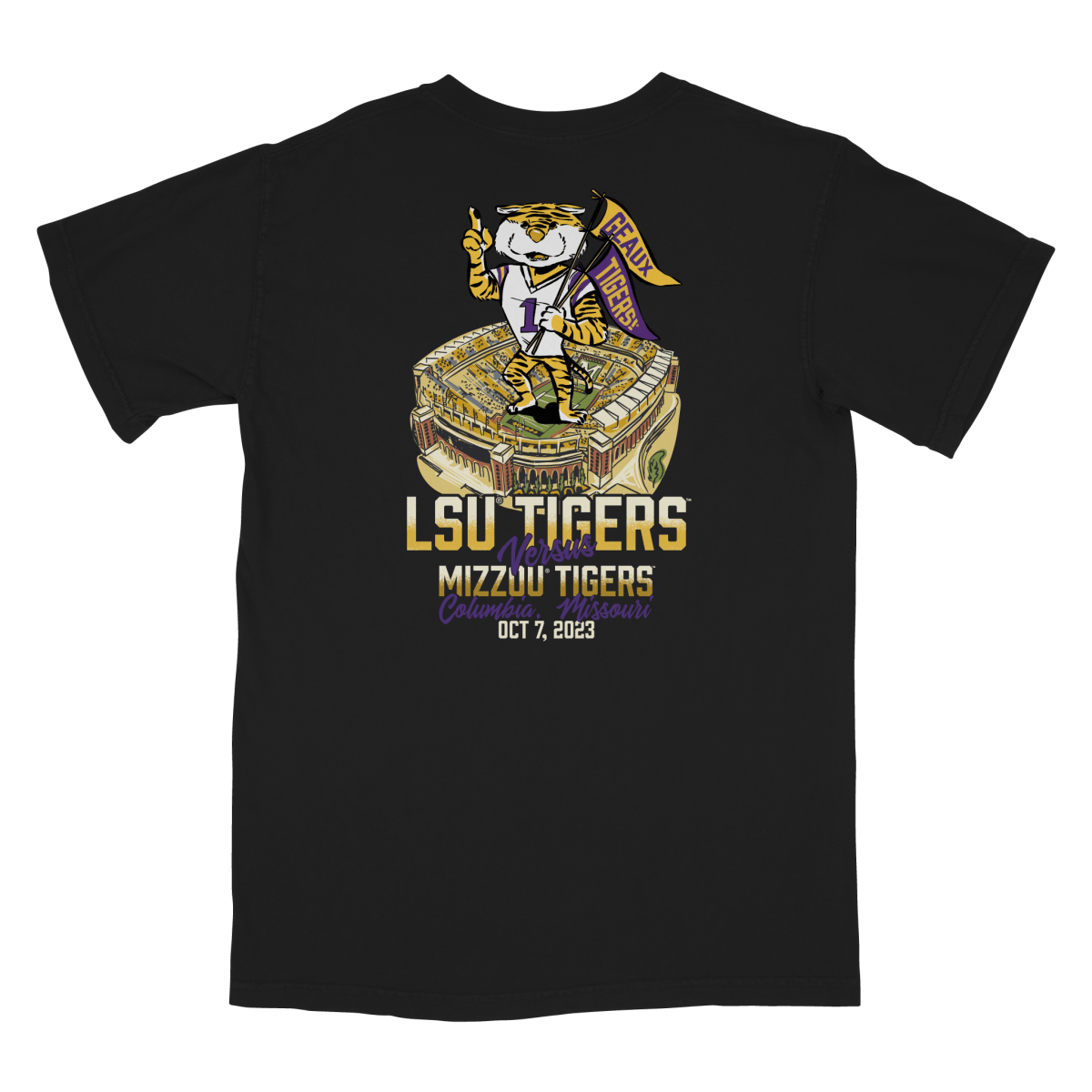 Louisiana State University - State of Football T-shirt -  Shop.B-Unlimited.com in 2023