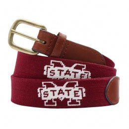 Mississippi State University Smathers and Branson Needlepoint Belt - Shop B - Unlimited - novelty apparel