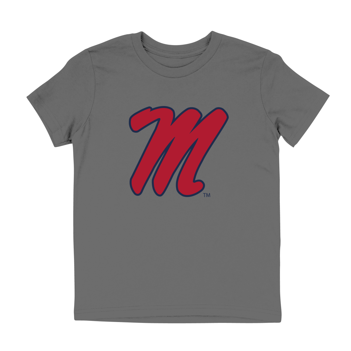 Ole Miss M Script Logo Youth T - Shirt - Shop B - Unlimited - youth tee