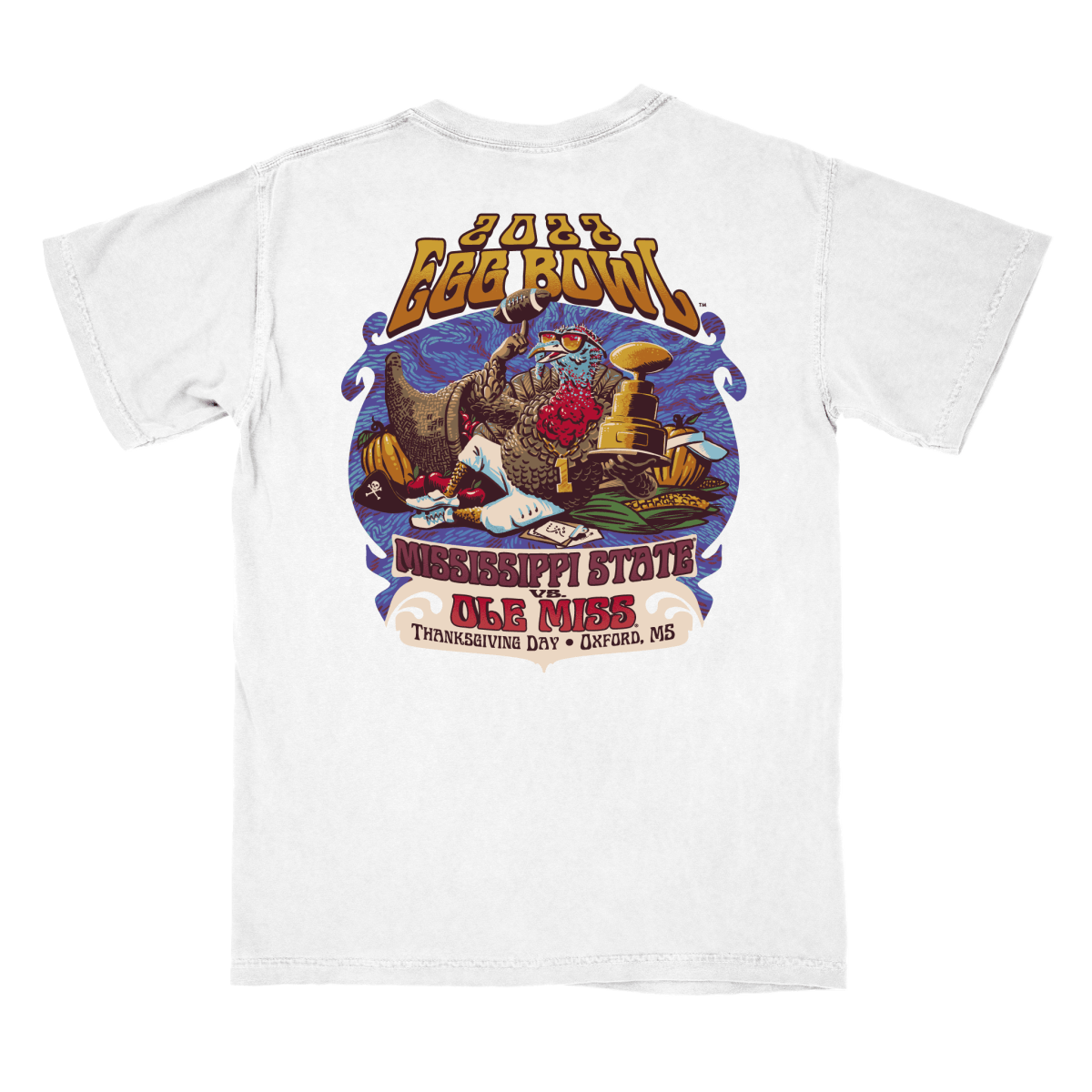 Ole Miss Rebels vs. Mississippi State Bulldogs Game Day 2022 T-Shirt - Shop B-Unlimited