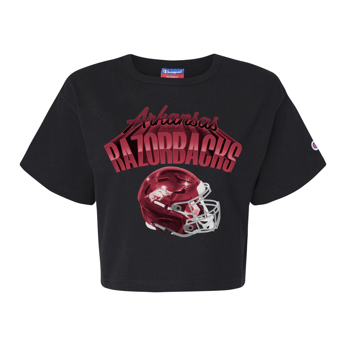 Arkansas Razorback Short Sleeve Jersey Tee By Champion - The