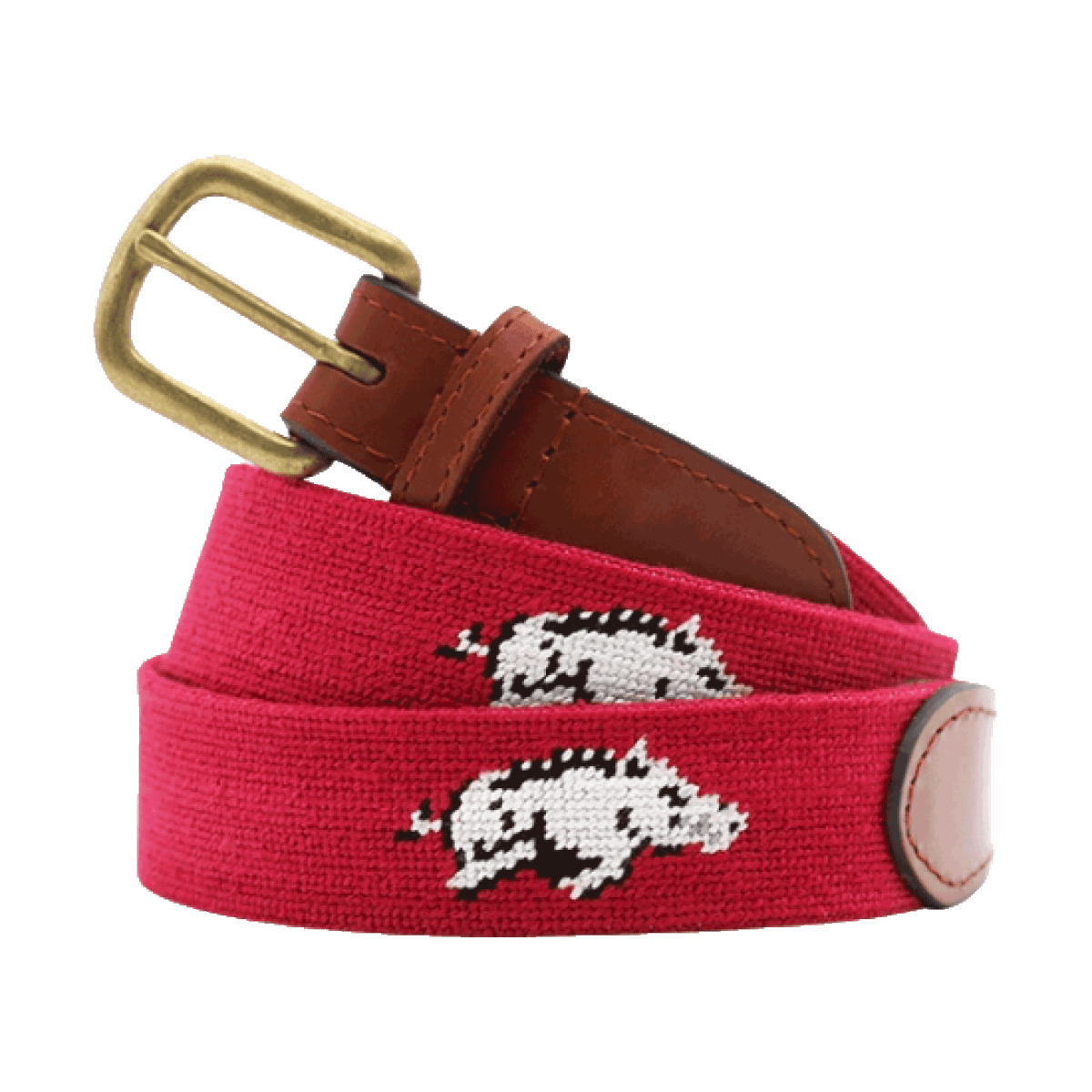 University of Arkansas University of Arkansas Smathers and Branson Needlepoint Belt Shop.B