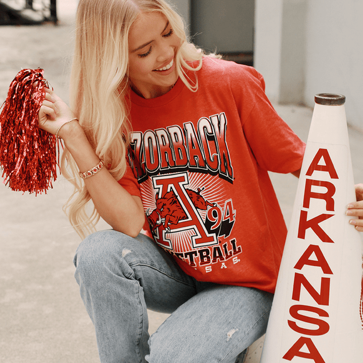 University of Arkansas Vault 90's Hoops Hog T - Shirt - Shop B - Unlimited - men tee