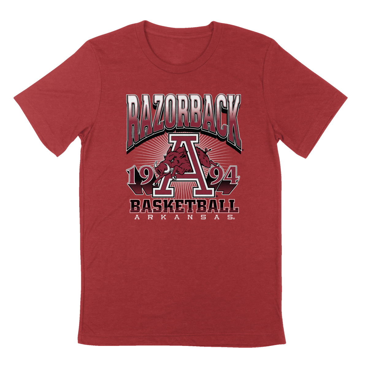 University of Arkansas Vault 90's Hoops Hog T - Shirt - Shop B - Unlimited - men tee