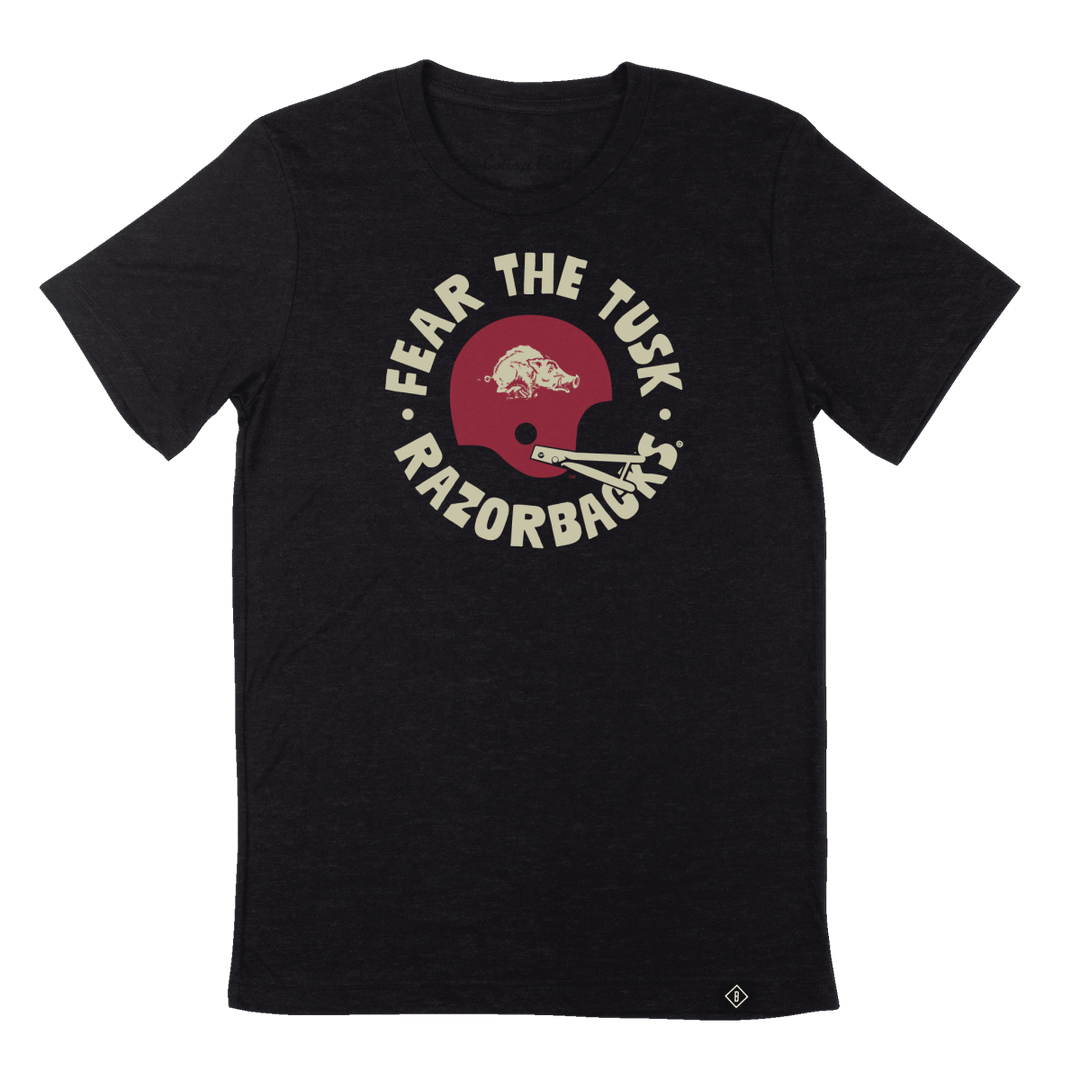 University of Arkansas Vault Arkansas Throwback Helmet T - Shirt - Shop B - Unlimited - men tee